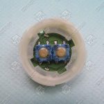 Базовый элемент кнопки «ТРЕВОГА», KONE KSS, без ободка, янтарная подсветка