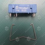 Розетка для монтажа реле, FINDER, 9523SNA, в комплекте с металлической клипсой 095.43