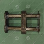 Переходное звено, двухрядной цепи привода поручня эскалатора, шаг - 25,4 мм, тип B, усиленное (HY)