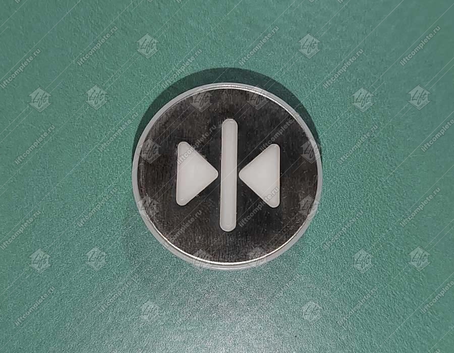 Нажимной элемент кнопки, KONE, закрытие дверей, белый символ, KM870820G082