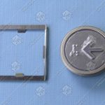 Кнопка вызова/приказа, BLT, «вниз», с кодом Брайля, голубая подсветка