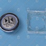 Кнопка вызова/приказа, KLEEMANN, закрытие дверей FMR BS, синяя подсветка, с кодом Брайля