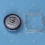 Кнопка вызова/приказа, KLEEMANN, стрелка вниз FMR BS, синяя подсветка, с кодом Брайля