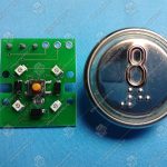 Кнопка вызова/приказа, ЩЛЗ, ВКЛ13А-7-4И, 8 этаж, с кодом Брайля, красная подсветка