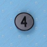 Нажимной элемент, KONE, 4 этаж, чёрный