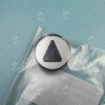 Нажимной элемент кнопки вызова, KONE, стрелка вверх, чёрный