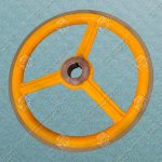 Колесо привода поручня эскалатора, SIGMA/LG, D - 458 мм, d - 45 мм, H - 34 мм, шпонка - 10 мм, ширина ступицы - 40 мм